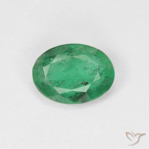 0.60ct Naturel Vert chaud Émeraude, ovale, SI