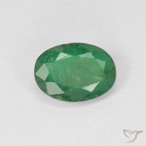 0.69ct Naturel Vert moyen Émeraude, ovale, SI