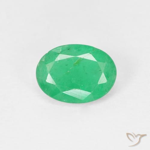 0.69ct Naturel Vert moyen Émeraude, ovale, VS-SI