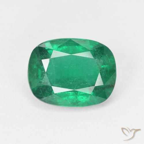 2.24ct Naturel Vert frais Émeraude, Coussin, VS