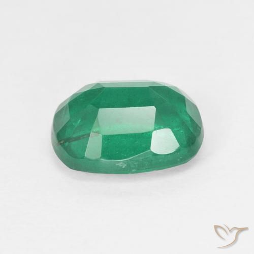 Émeraude Vert frais naturelle Coussin, 2.24 ct, VS