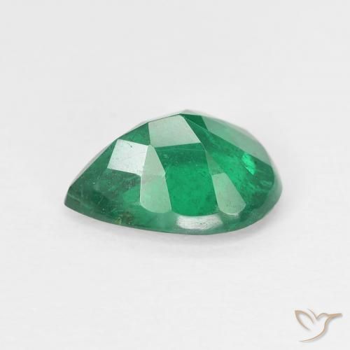 Émeraude Vert foncé naturelle En forme de poire, 1.70 ct, VS