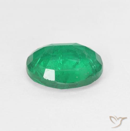 Émeraude Vert chaud naturelle ovale, 1.80 ct, VS