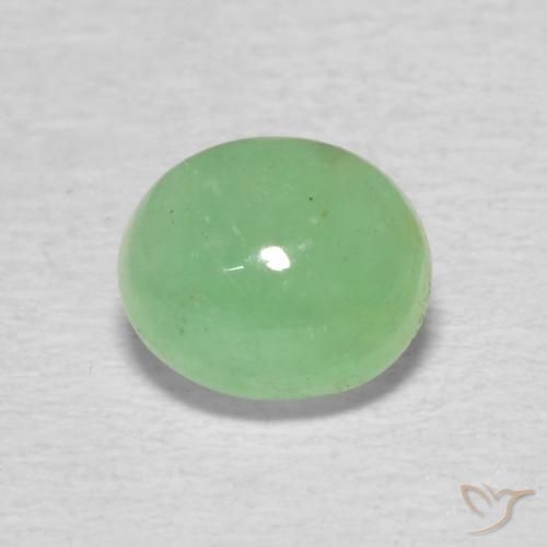 0.65ct Naturel Vert clair Émeraude, ovale, Translucide