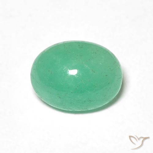 0.90ct Naturel Vert moyen Émeraude, ovale, Translucide