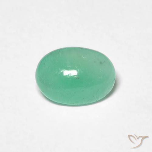 0.58ct Naturel Vert clair Émeraude, ovale, Translucide