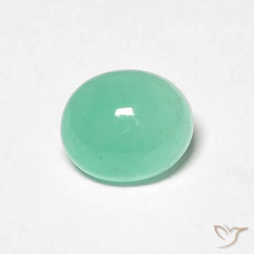 0.62ct Naturel Vert clair Émeraude, ovale, Translucide, Photo A