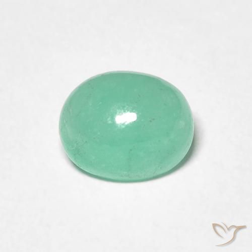 1.11ct Naturel Vert pistache Émeraude, ovale, Translucide