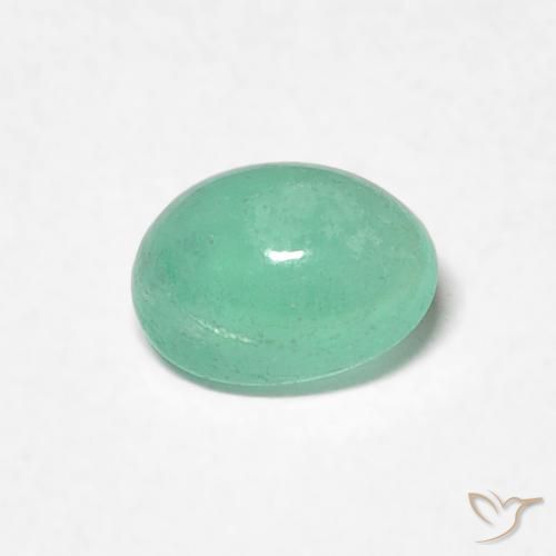 0.40ct Naturel Vert clair Émeraude, ovale, Translucide