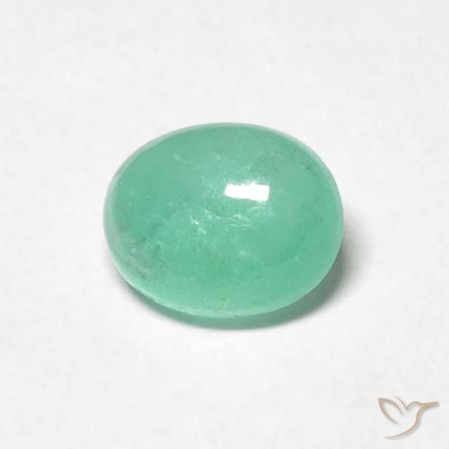 0.82ct Naturel Vert clair Émeraude, ovale, Translucide