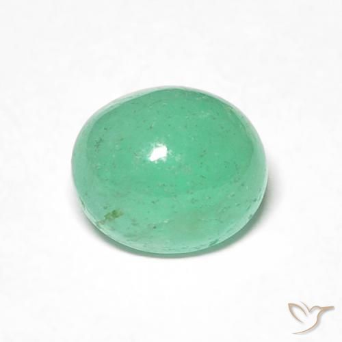 0.98ct Naturel Vert clair Émeraude, ovale, Translucide