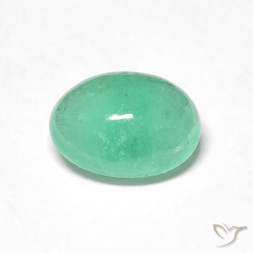 0.61ct Naturel Menthe verte Émeraude, ovale, Translucide