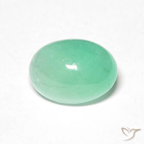 0.83ct Naturel Vert clair Émeraude, ovale, Translucide