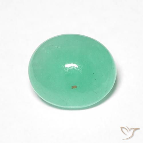 0.97ct Naturel Vert fougère Émeraude, ovale, Translucide