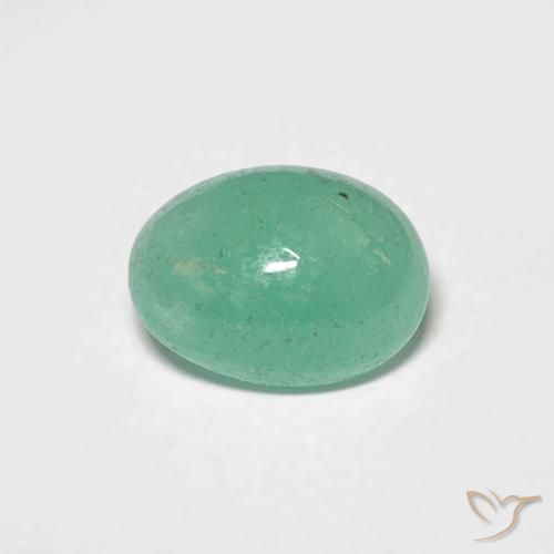 0.75ct Naturel Vert clair Émeraude, ovale, Translucide
