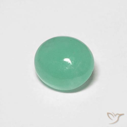Émeraude Vert clair naturelle ovale, 0.70 ct, Translucide