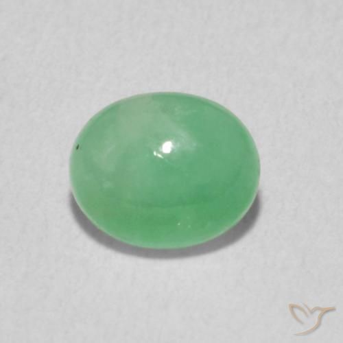 0.78ct Naturel Vert clair Émeraude, ovale, Translucide
