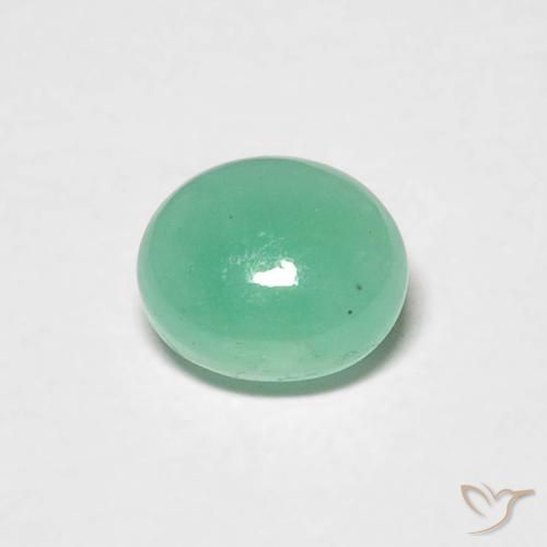 0.75ct Naturel Vert pistache Émeraude, ovale, Translucide