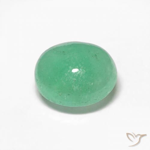 0.35ct Naturel Vert clair Émeraude, ovale, Translucide