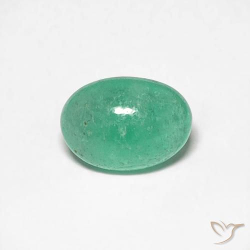 0.46ct Naturel Vert clair Émeraude, ovale, Translucide
