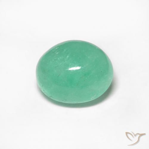 0.51ct Naturel Vert clair Émeraude, ovale, Translucide