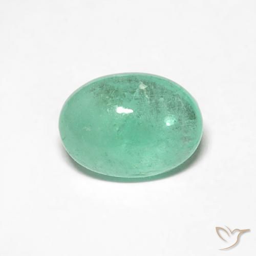0.55ct Naturel Vert pistache Émeraude, ovale, Translucide