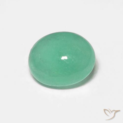 0.42ct Naturel Vert clair Émeraude, ovale, Translucide