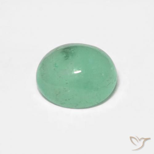 0.45ct Naturel Vert clair Émeraude, ovale, Translucide