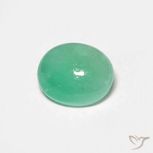 0.54ct Naturel Vert clair Émeraude, ovale, Translucide