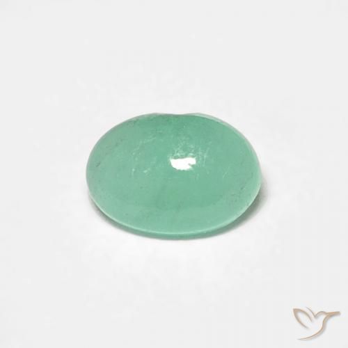 0.37ct Naturel Vert clair Émeraude, ovale, Translucide