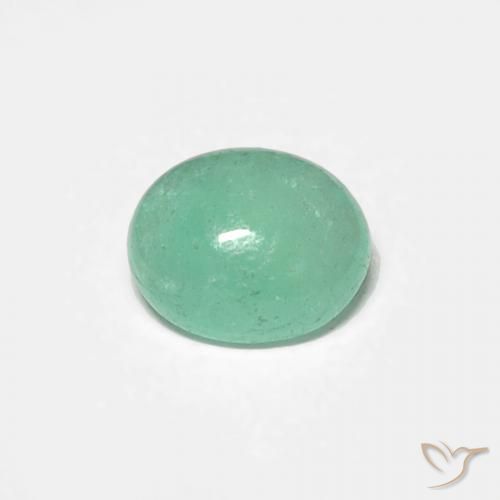 0.43ct Naturel Vert clair Émeraude, ovale, Translucide