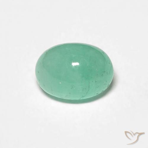 0.65ct Naturel Vert clair Émeraude, ovale, Translucide