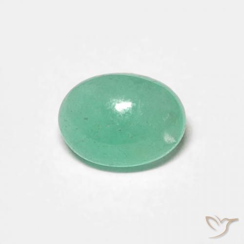 0.52ct Naturel Vert clair Émeraude, ovale, Translucide
