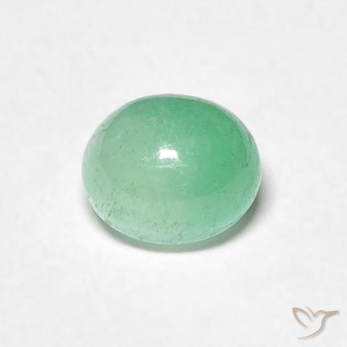 0.73ct Naturel Vert clair Émeraude, ovale, Translucide, Photo A