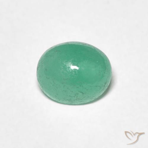 0.73ct Naturel Vert clair Émeraude, ovale, Translucide
