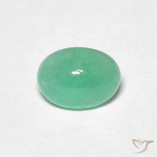 0.71ct Naturel Vert clair Émeraude, ovale, Translucide