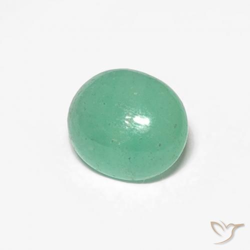 Émeraude Vert clair naturelle ovale, 0.80 ct, Translucide