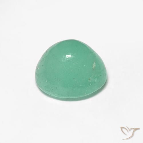 Émeraude Vert pistache naturelle ovale, 0.92 ct, Translucide