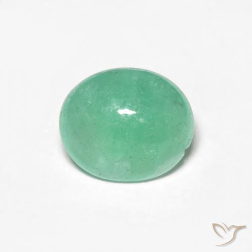 0.94ct Naturel Vert clair Émeraude, ovale, Translucide