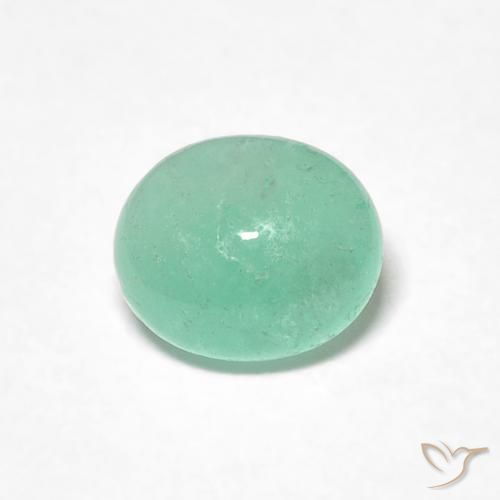 0.71ct Naturel Vert clair Émeraude, ovale, Translucide