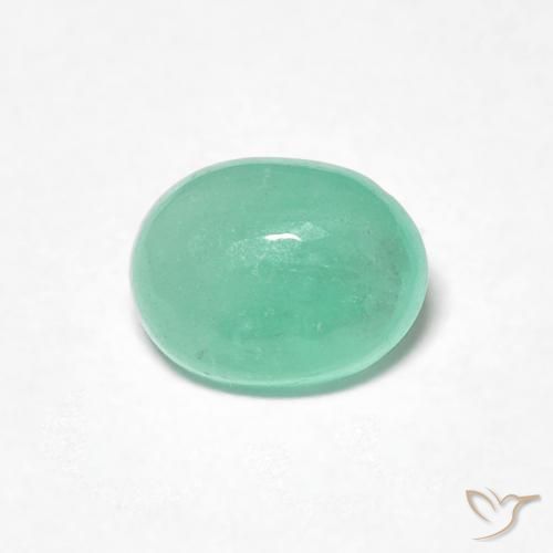 0.71ct Naturel Vert clair Émeraude, ovale, Translucide