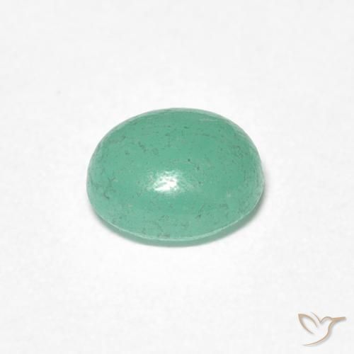 Émeraude Vert clair naturelle ovale, 0.70 ct, Translucide