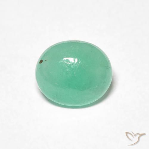 0.68ct Naturel Vert clair Émeraude, ovale, Translucide