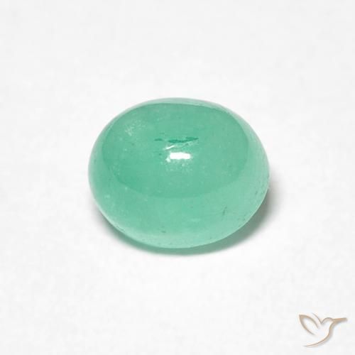 0.78ct Naturel Vert clair Émeraude, ovale, Translucide