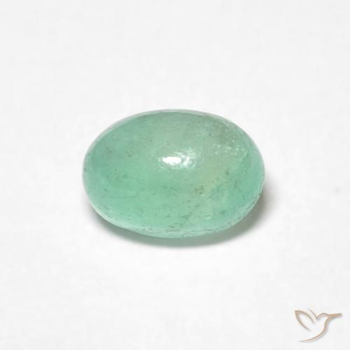 0.52ct Naturel Vert clair Émeraude, ovale, Translucide