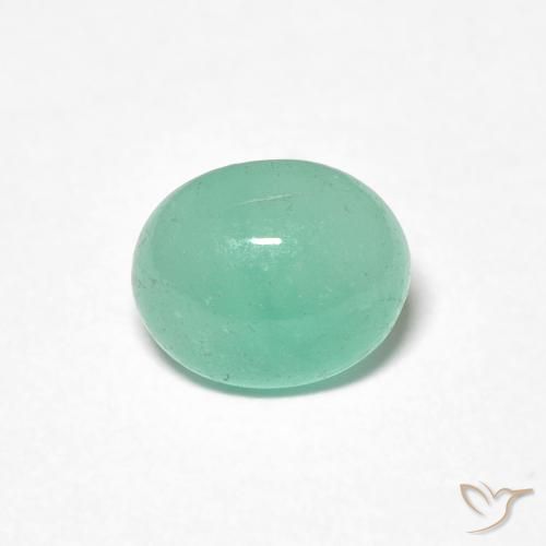 1.22ct Naturel Vert clair Émeraude, ovale, Translucide