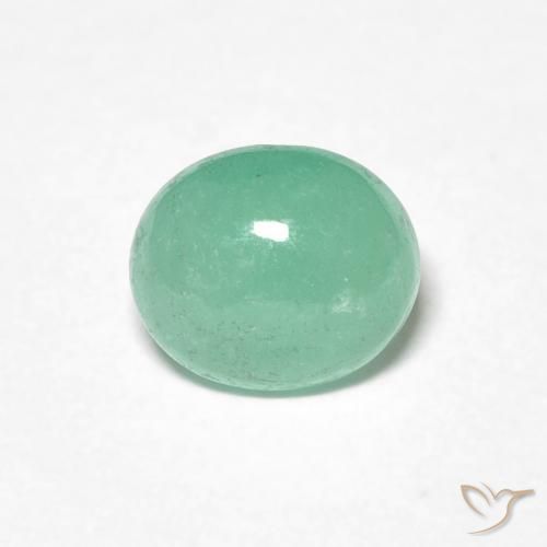 1.07ct Naturel Vert clair Émeraude, ovale, Translucide