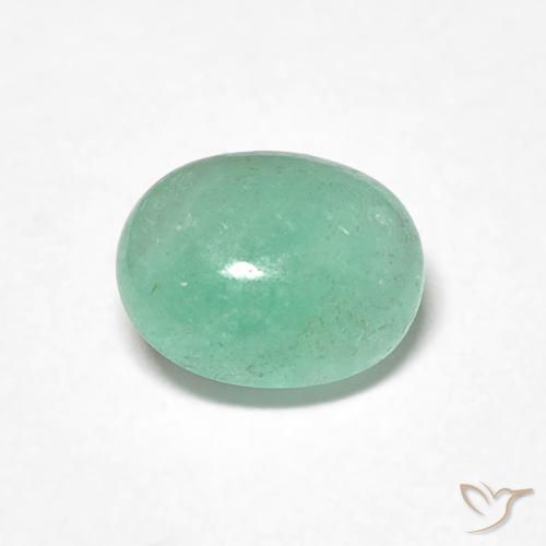 0.80ct Naturel Vert pistache Émeraude, ovale, Translucide