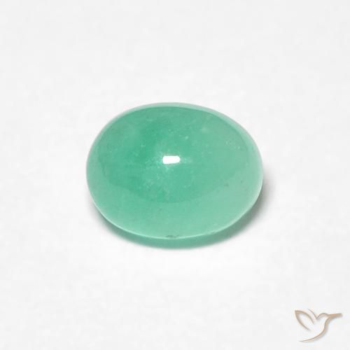 0.43ct Naturel Vert clair Émeraude, ovale, Translucide