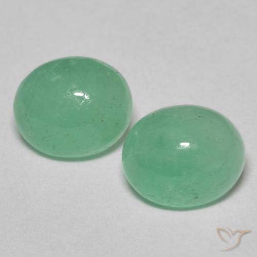 1.92ctw Naturel Vert pistache Émeraude, ovale, Translucide